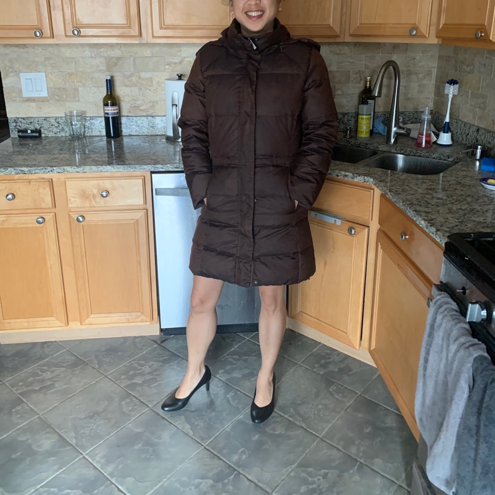 Brown Calvin Klein puffer jacket in Xs